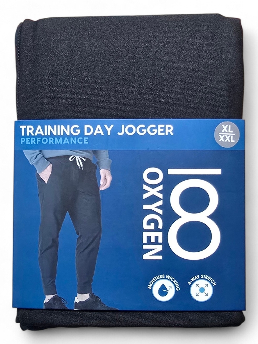 Oxygen 8 Men’s Black Performance Joggers XL XXL NWT 40" - 44"